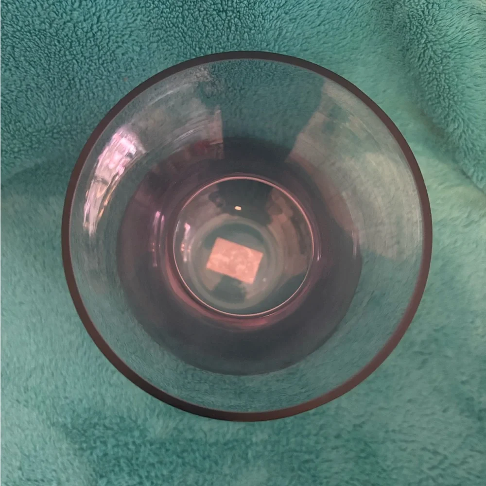 Like New Elegant Purple Glass Vase - Picture 2 of 2